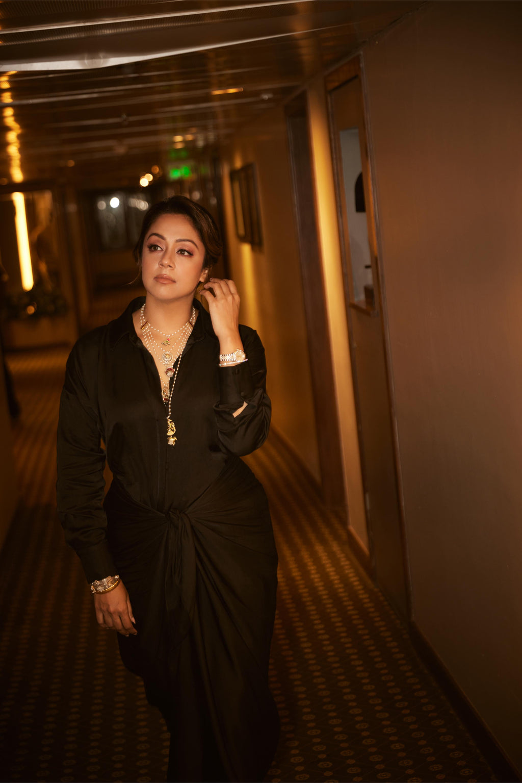 Raina Co-ord Set Black