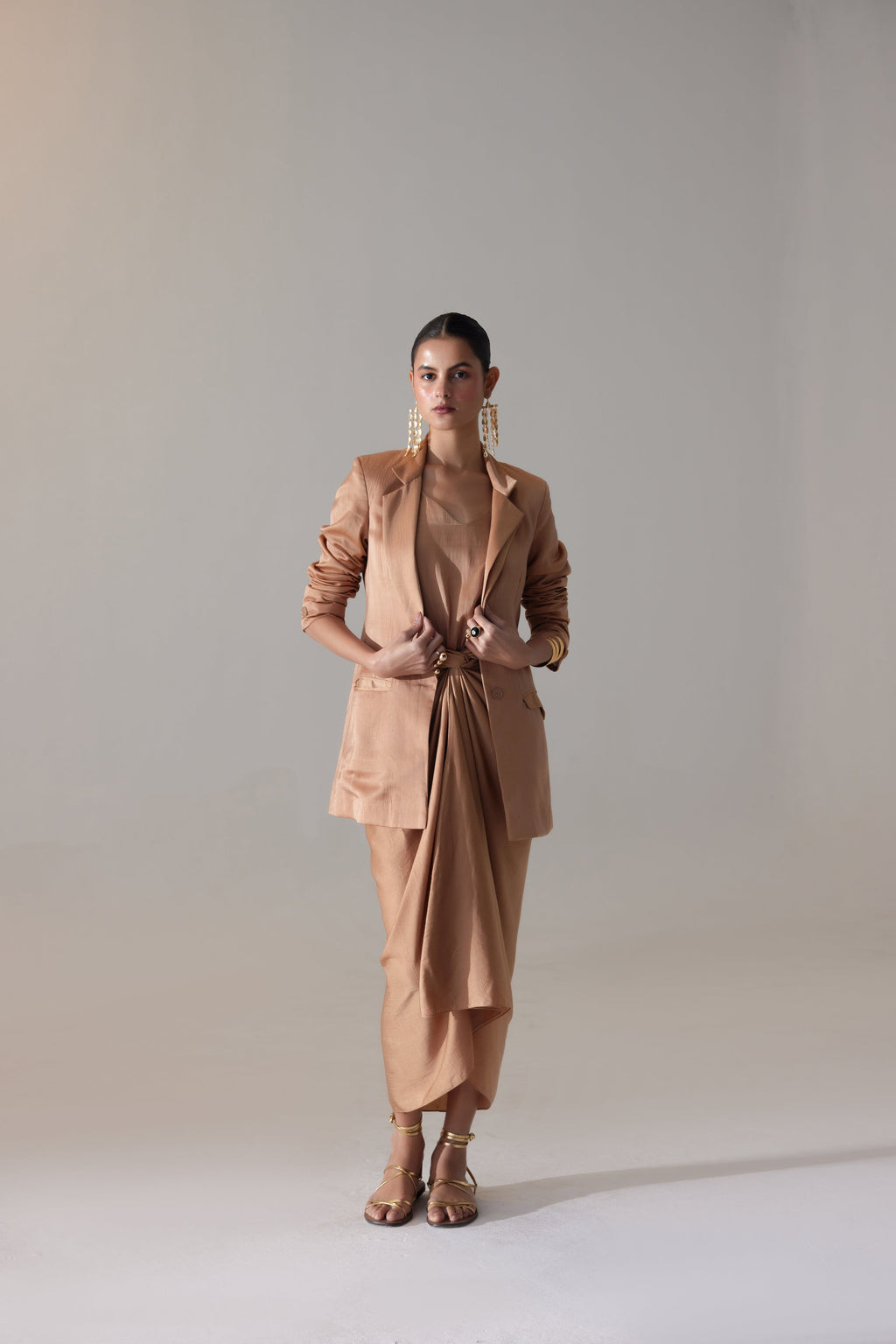 Kelly Co-ord Set Camel