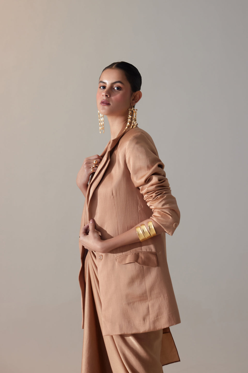 Kelly Co-ord Set Camel