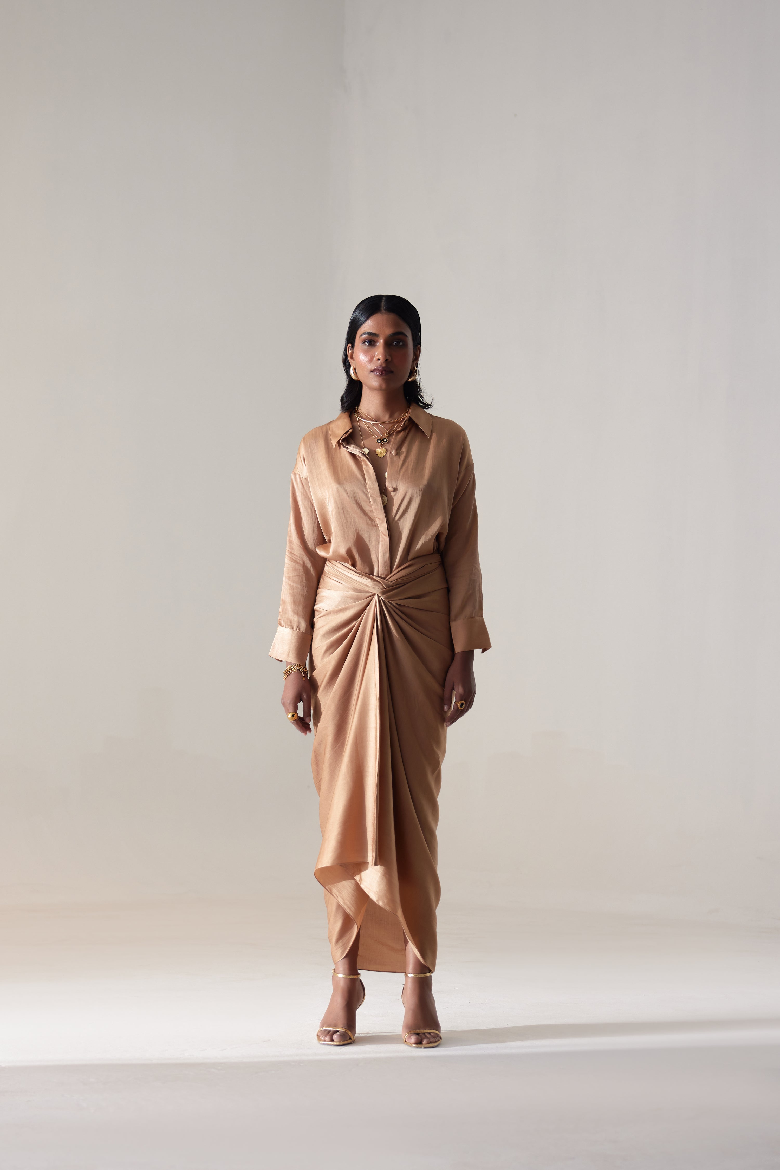 Riana Co-ord Set Camel