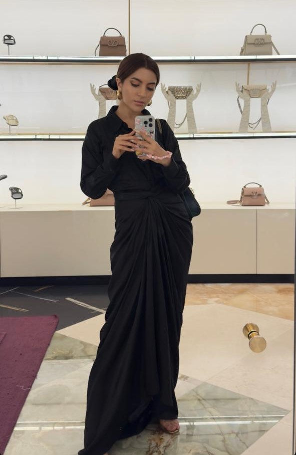 Raina Co-ord Set Black